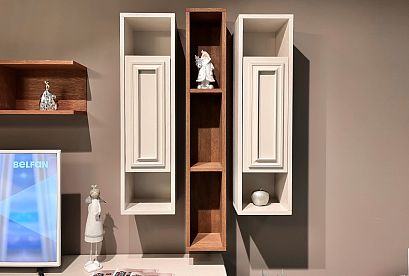 Шкаф настенный "Сакраменто" (левый); *А-016.17; марципан