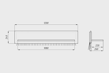 Полка настенная "Бремен" 120