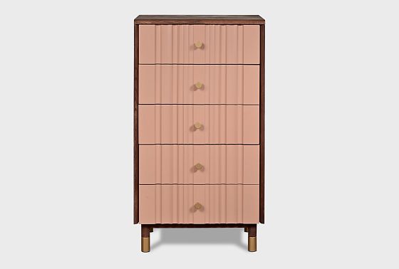 Комод "Меридиан" 5 (высокий) массив дуба, МДФ 7