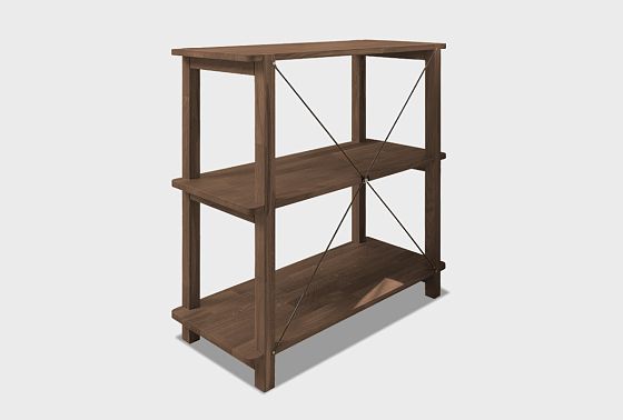 Стеллаж "Арт" 2 массив дуба 9