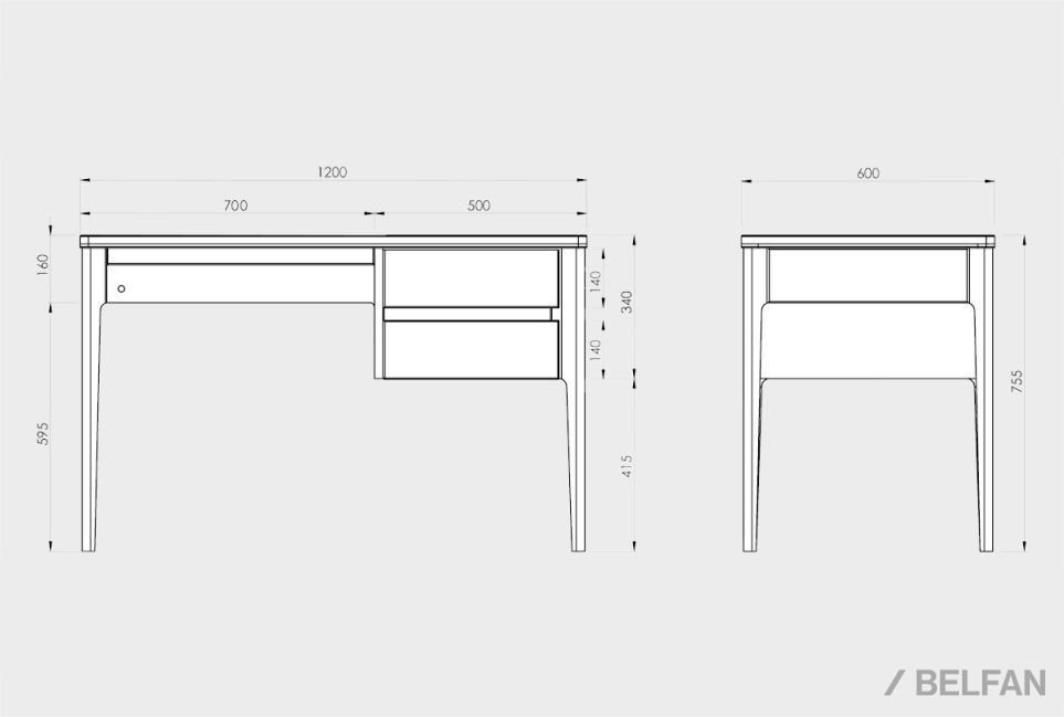 Стол письменный "Уоллстрит" массив дуба, МДФ 2
