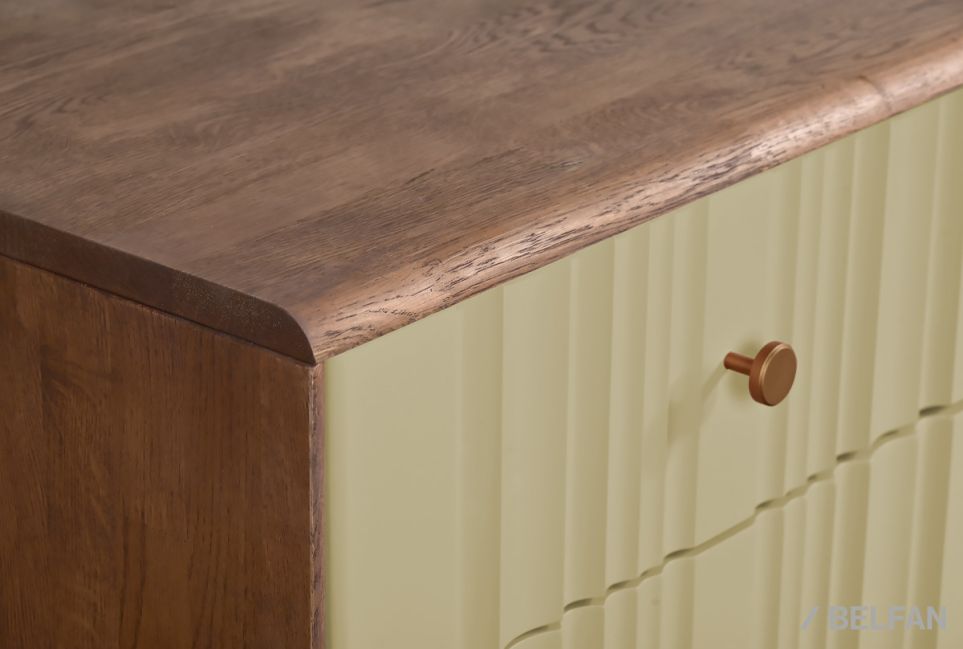 Комод "Меридиан" 5 (высокий) массив дуба, МДФ 3