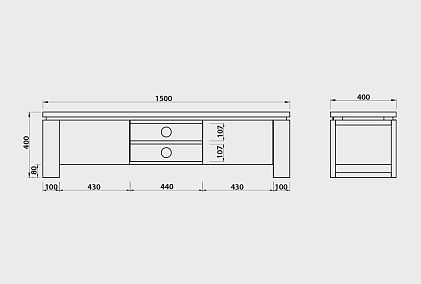 Тумба под ТВ "Берген" В-150