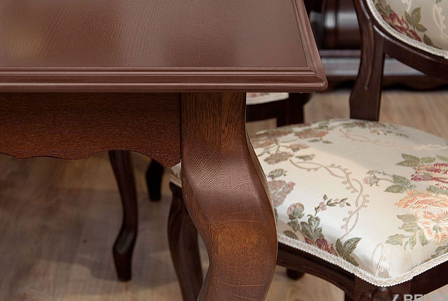 Стол обеденный "Тэфи" массив и шпон дуба 2