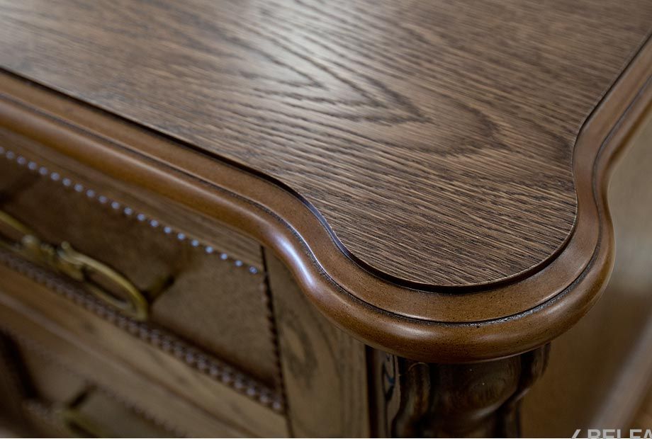 Комод высокий "Алези" 23 массив и шпон дуба 2