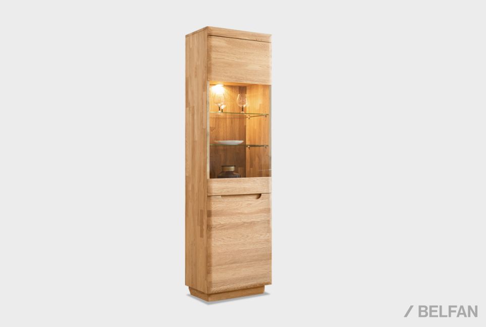 Витрина 1-но дверная "Бремен" (правая) массив дуба 1