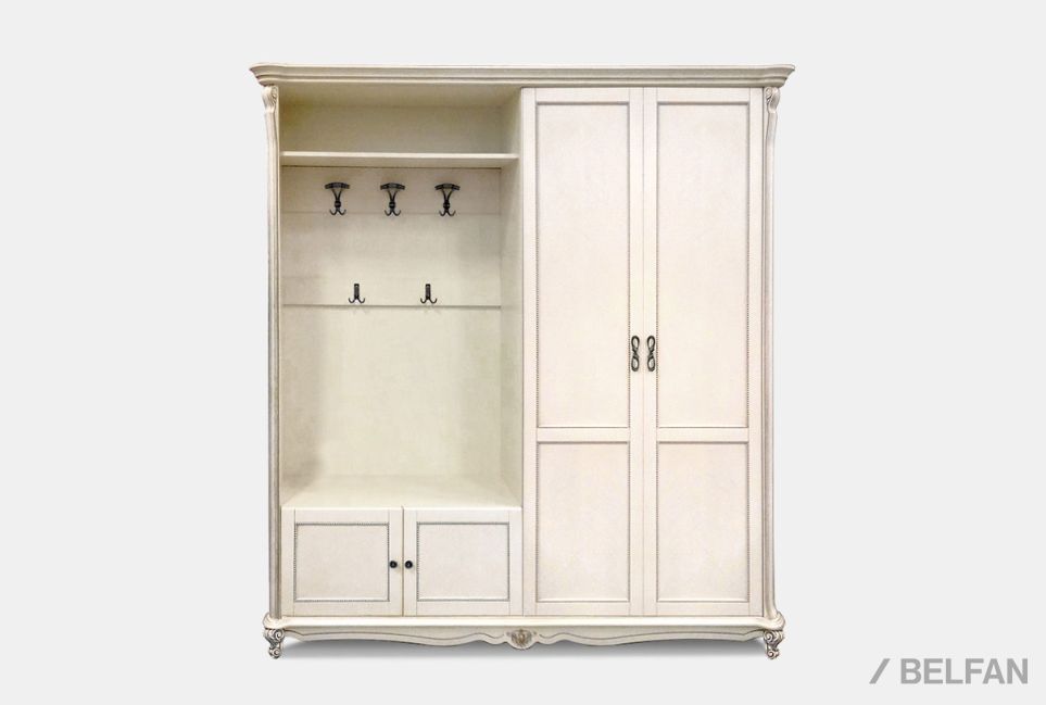 Шкаф комбинированный "Алези 2" массив и шпон дуба 1