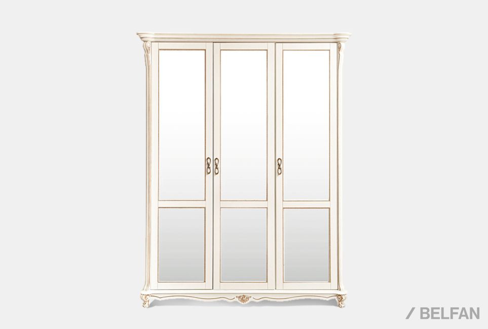 Шкаф 3-х дв. "Алези" массив и шпон дуба 1