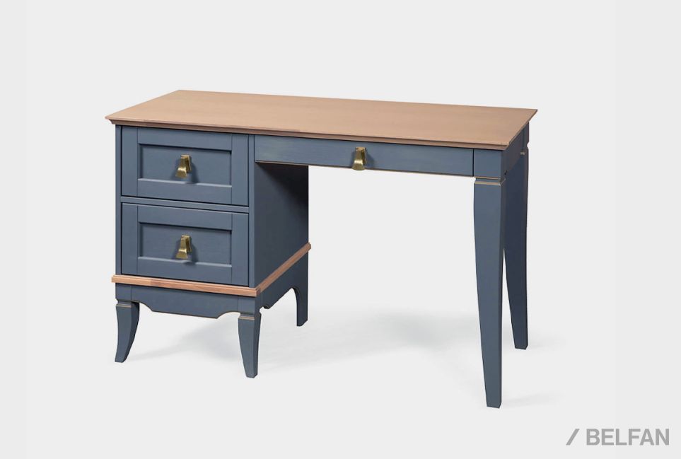 Стол письменный "Стюарт" (тумба слева) массив и шпон дуба 1
