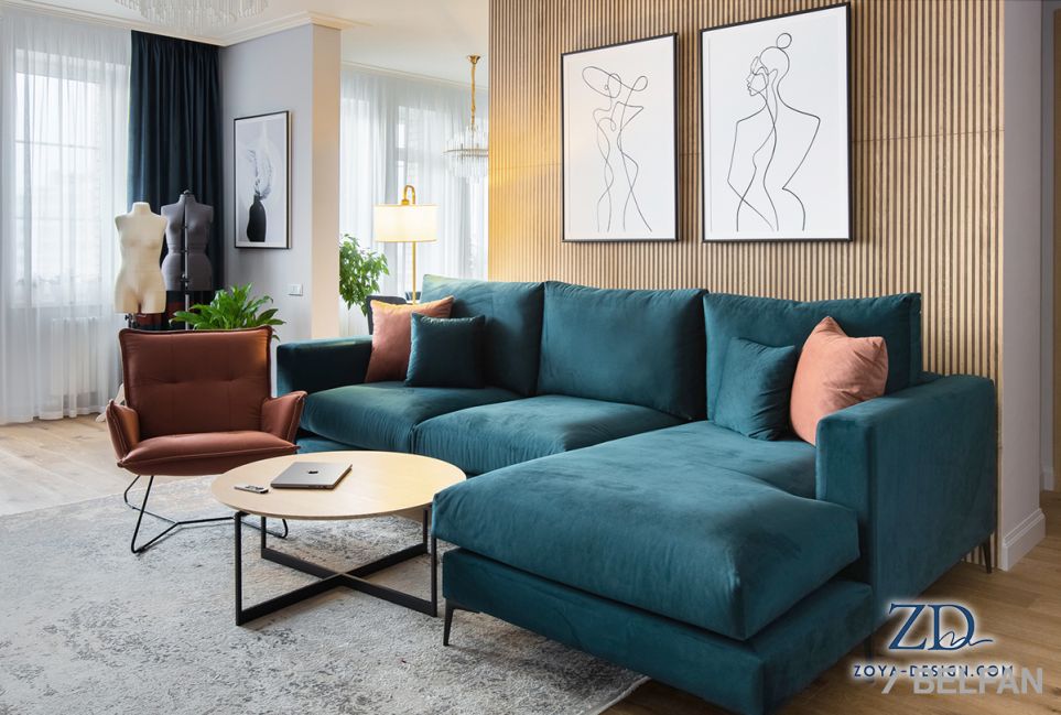 "Мэттью" диван с оттоманкой 3