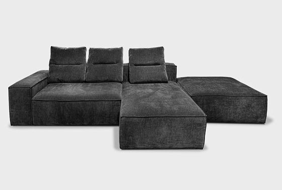 "Хьюго" диван с оттоманкой и пуфом  2