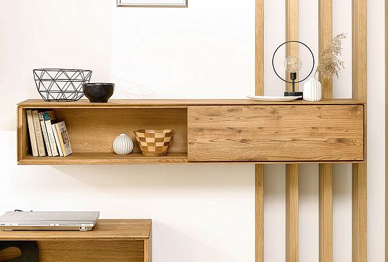 Тумба навесная "Гринвуд" 150 массив дуба 25