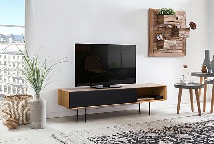 Тумба под ТВ низкая "Норман" 3 с нишей (правая)