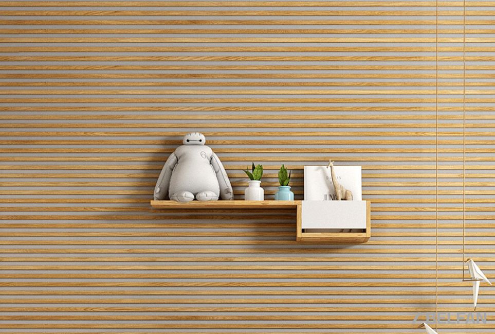 Полка с нишей "Уоллстрит" (правая) массив дуба, МДФ 7