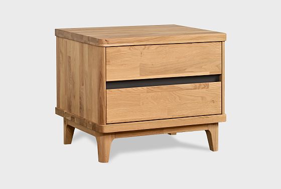 Тумба прикроватная "Уоллстрит" массив дуба, МДФ 9