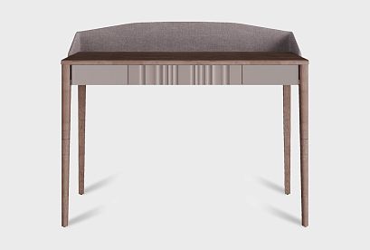 Стол туалетный "Меридиан" с декором (с мягким элементом); *А-017.109М; к-торфяной дуб, ф-нирвана; Tiffany 29 Taupe