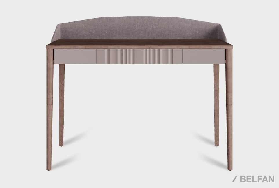 Стол туалетный "Меридиан" с декором (с мягким элементом) массив дуба, МДФ 1