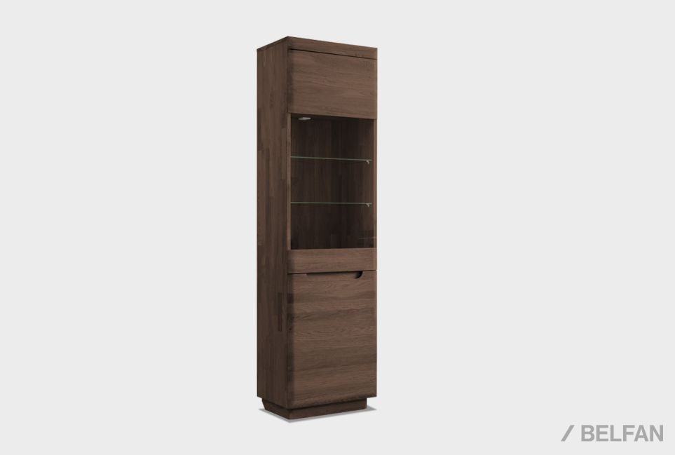 Витрина 1-но дверная "Бремен" (правая) массив дуба 10