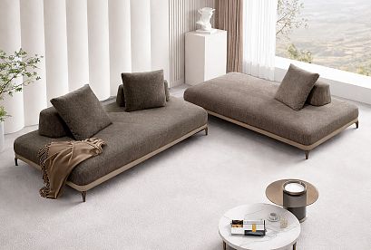 "Инфинити" диван модульный; нераскл.; 13+15; хром темный; Escade 31+Unica Atmoshpere (гр. 2/БК)