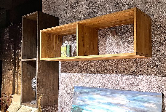 Полка настенная "Cube Design" 2 массив дуба 5