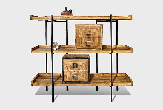 Стеллаж открытый "Cube Design" 3 массив дуба 3