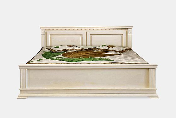 Кровать "Верди Люкс" (низкое изножье) с подъемным механизмом массив и шпон дуба 2