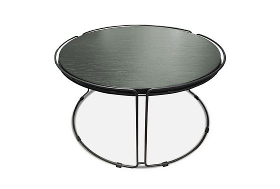 Стол журнальный "Collin" (круглый) большой массив и шпон дуба, МДФ 3