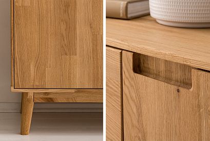 Тумба "Ирвинг" 3; 2 двери, 4 ящика; бейц-масло