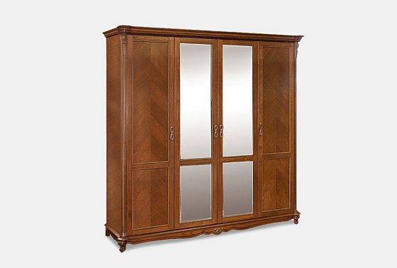 Шкаф 4-х дв. "Алези" массив и шпон дуба 2