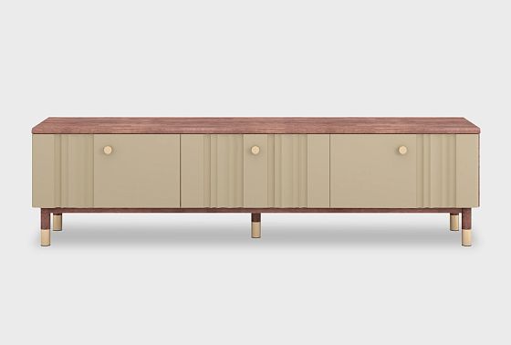 Тумба под ТВ "Меридиан" 180 массив дуба, МДФ 4