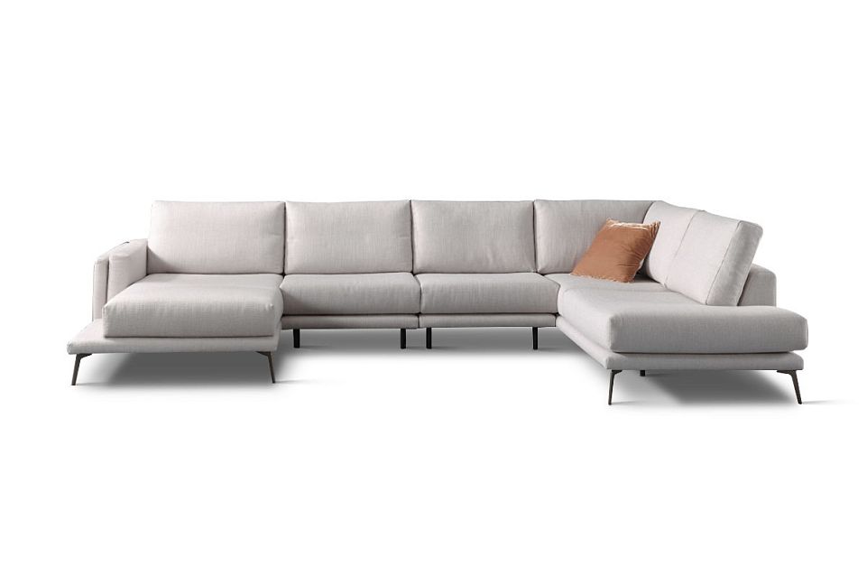 "Walker" диван П-образный; нераскл.; 8L+10+10+5R; Velutto 07(34481) (гр. 1)