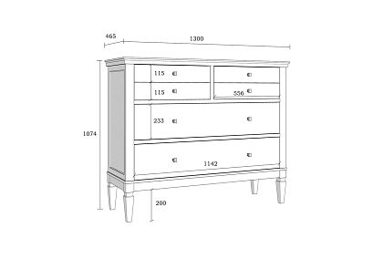 Комод "Ольса" 042