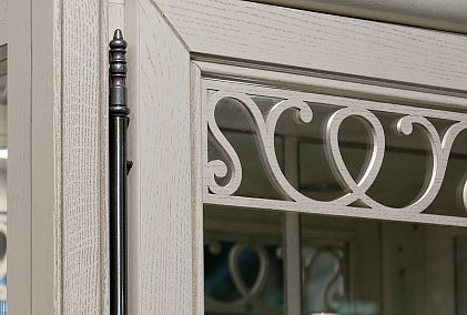 Шкаф с витриной 1-но дв. "Тэфи" высокий (левый)