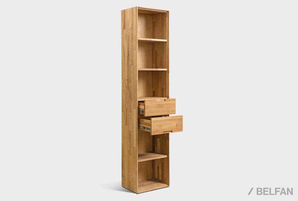 Стеллаж "Ирвинг" 6 (с ящиками) массив дуба 1