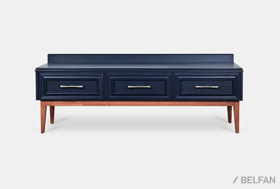 Тумба под ТВ "Сакраменто" 3 массив и шпон дуба, МДФ 2