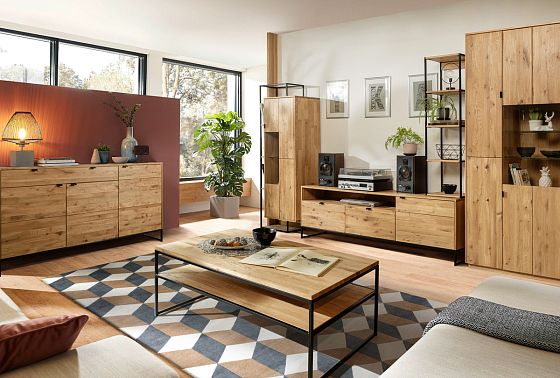 Витрина 2-х дверная "Forest" массив дуба 10