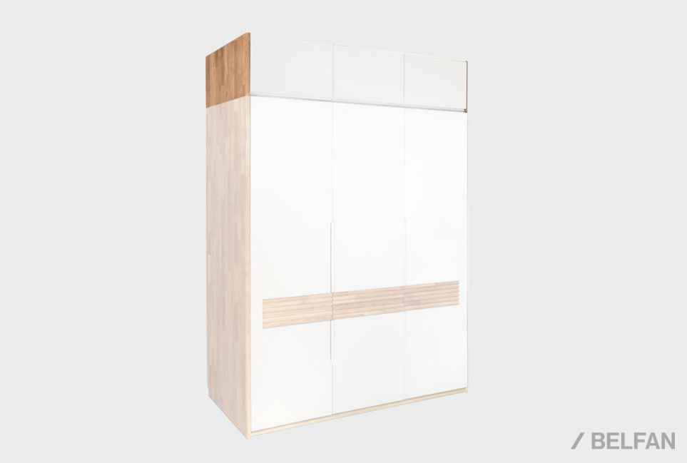 Дополнительная секция для шкафа 3-х дв. "Уоллстрит" массив дуба, МДФ 2