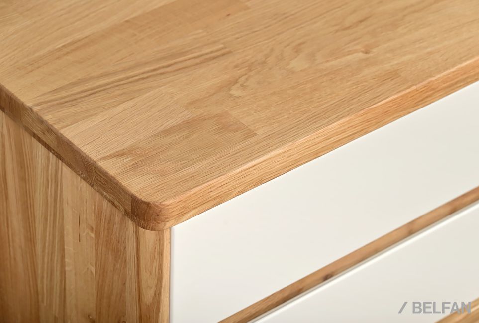 Тумба прикроватная "Уоллстрит" массив дуба, МДФ 12