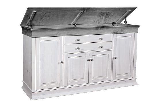 Комод "Бостон-4+2" с откидной крышкой массив сосны 2