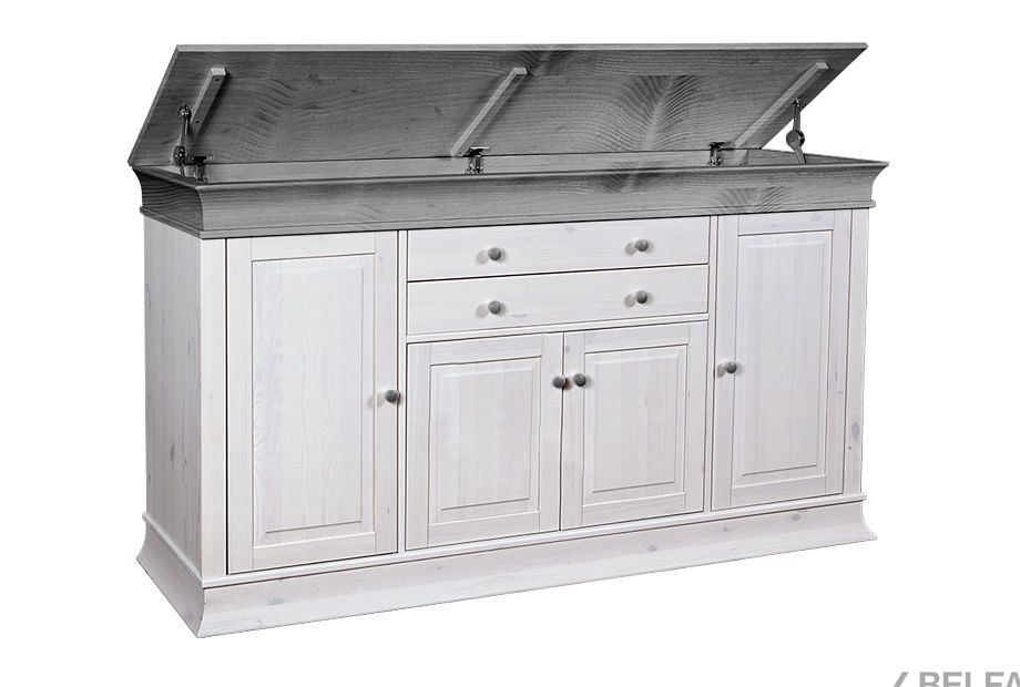 Комод "Бостон-4+2" с откидной крышкой массив сосны 1