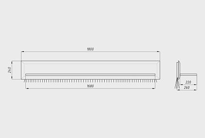 Полка настенная "Бремен" 180