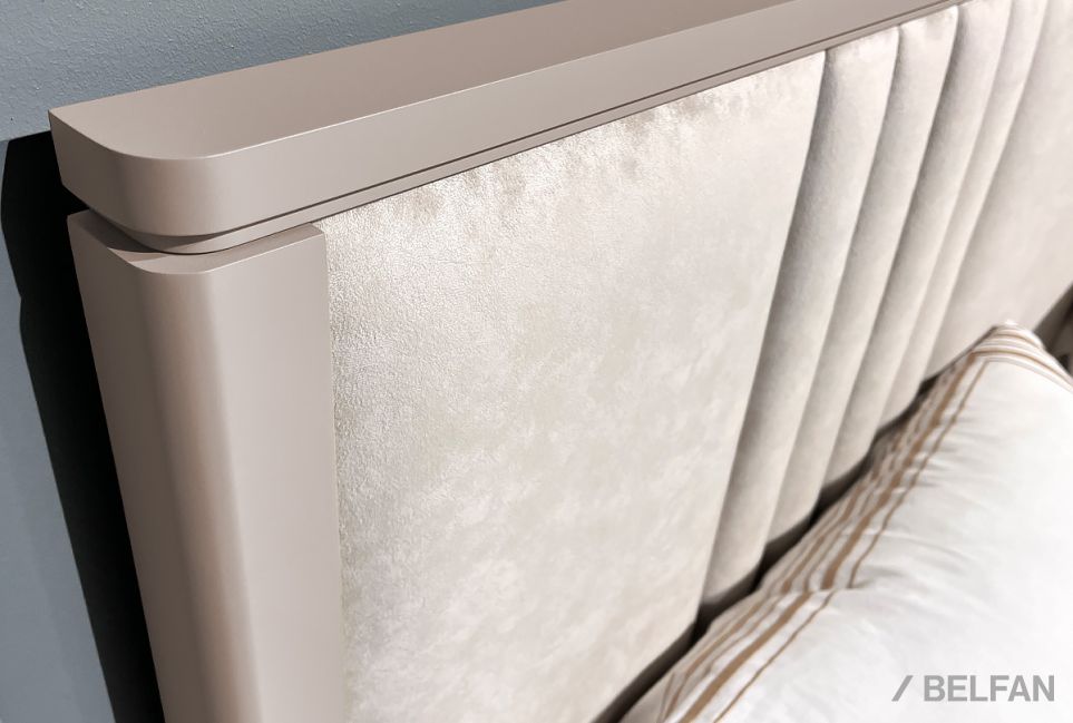 Кровать "Dune" (мягкое изголовье) массив березы, МДФ 3