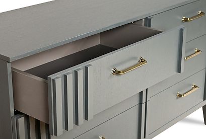 Комод "Чикаго" (6 ящиков); *ВМФ-1768; платина