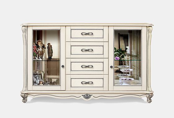 Тумба "Алези 3з" массив и шпон дуба 4