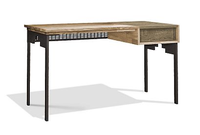 Стол письменный "Cube Design" (1 ящик); *КМ-009.155; правый; серый дуб, белёный дуб