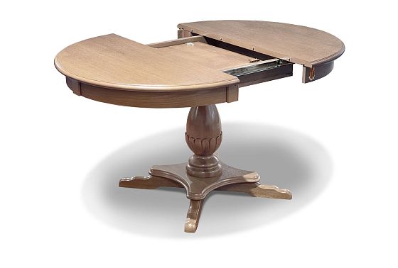 Стол обеденный "Полонез" (круглый) массив и шпон дуба 3