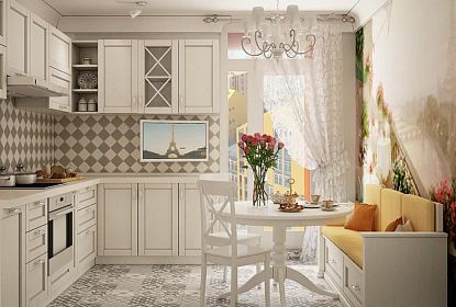 Диваны на кухню в стиле прованс: виды, правила выбора, фото