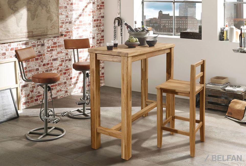 Стул барный "Берген" П массив дуба 5