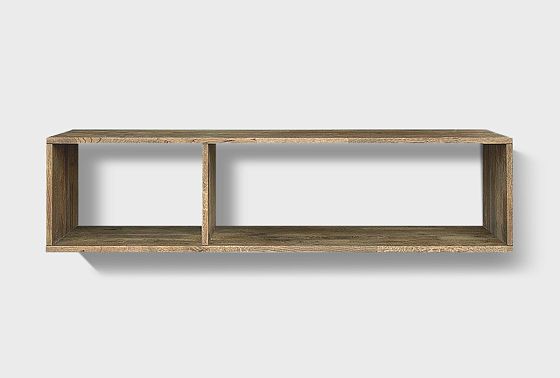 Полка настенная "Cube Design" 2.5 массив дуба 4