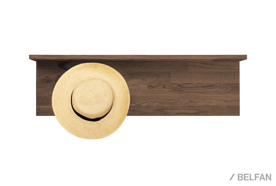 Вешалка настенная "Арт" массив дуба 4